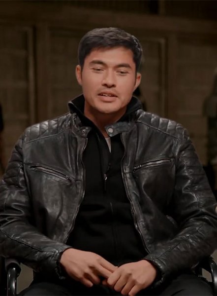 (image for) Henry Golding Snake Eyes Leather Jacket