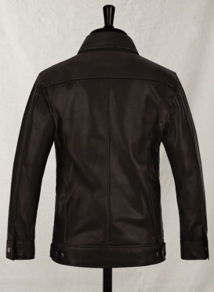 (image for) Soft Dark Brown Don Cheadle Traitor Leather Jacket