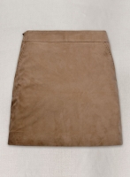 (image for) Dusty Beige Suede Basic Leather Skirt # 153