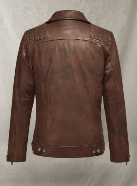 (image for) Ironwood Spanish Brown Biker Leather Jacket