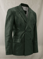 (image for) Vintage Green Leather Blazer