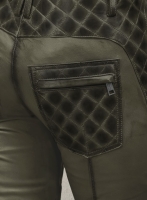 (image for) Carrier Burnt Olive Leather Pants