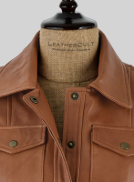 (image for) Log Cabin Brown Gigi Hadid Leather Jacket