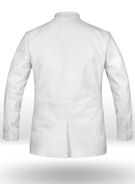 (image for) White Medieval Leather Blazer