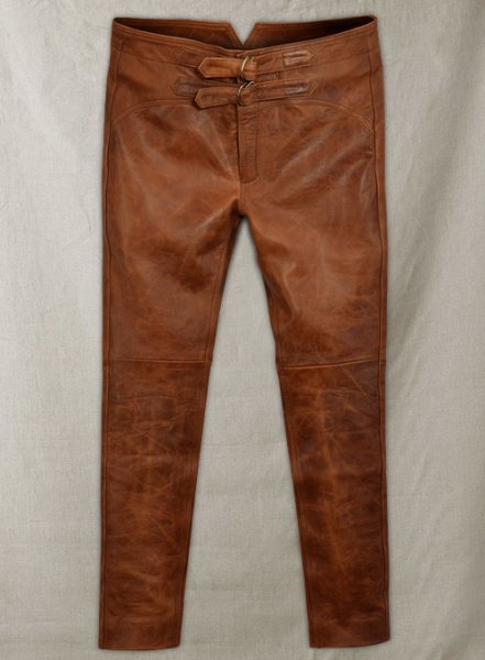 (image for) Cognac Jim Morrison Leather Pants