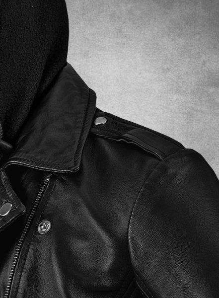 (image for) Hooded Flight Leather Jacket