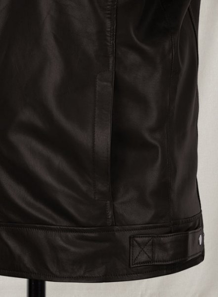 (image for) Soft Dark Brown Don Cheadle Traitor Leather Jacket