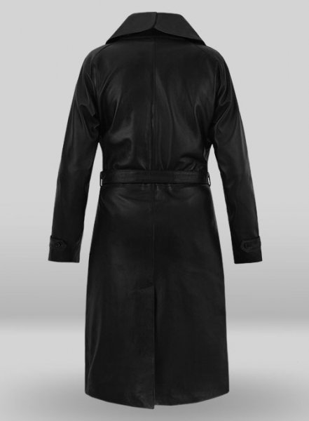 (image for) Katherine Waterston Fantastic Beasts Leather Long Coat