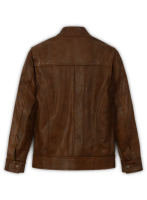 (image for) Spanish Brown Ryan Reynolds Blade Trinity Leather Jacket