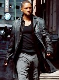 (image for) Will Smith I Robot Leather Long Coat