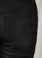 (image for) Black Stretch Leather Jeans