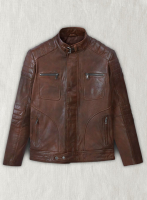 (image for) Firefly Moto Spanish Brown Biker Leather Jacket