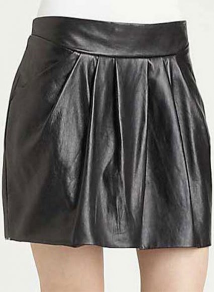 Bubble Leather Skirt - # 140