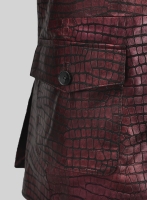 (image for) Croc Antique Rose Western Leather Blazer