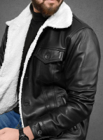 (image for) Leather Sherpa Jacket