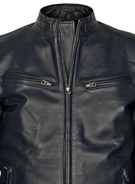 (image for) Dark Blue Vin Diesel Fast And Furious 6 Leather Jacket