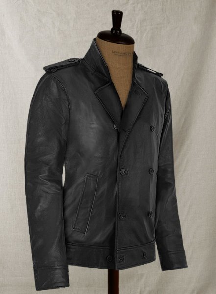 (image for) Short Trench Leather Jacket