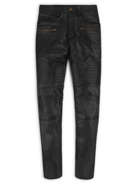 (image for) Leather Biker Jeans - Style # 512