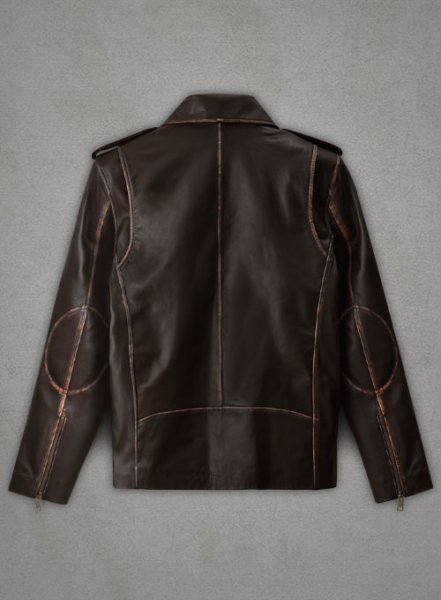 (image for) Enforcer Dark Brown Biker Leather Jacket