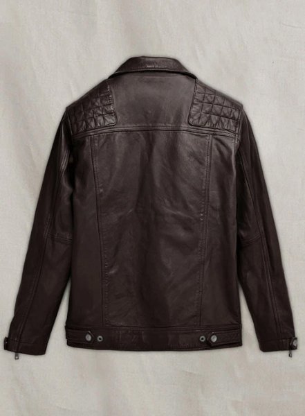 (image for) Ironwood Brown Biker Leather Jacket