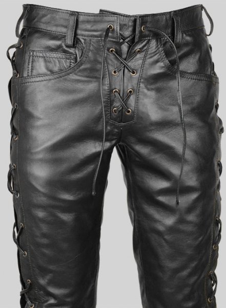 (image for) Laced Leather Pants - Style # 515