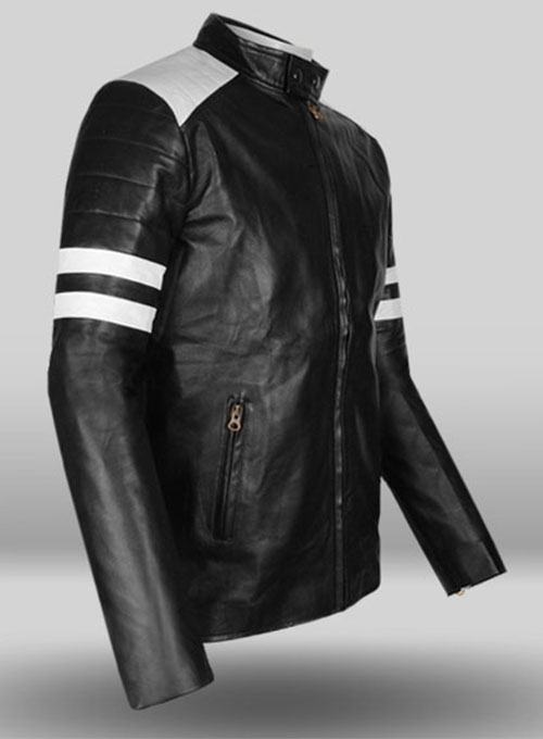 Black Fight Club Leather Jacket LeatherCult