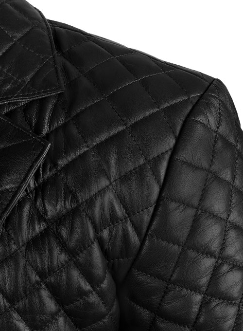 (image for) Bocelli Quilted Leather Blazer