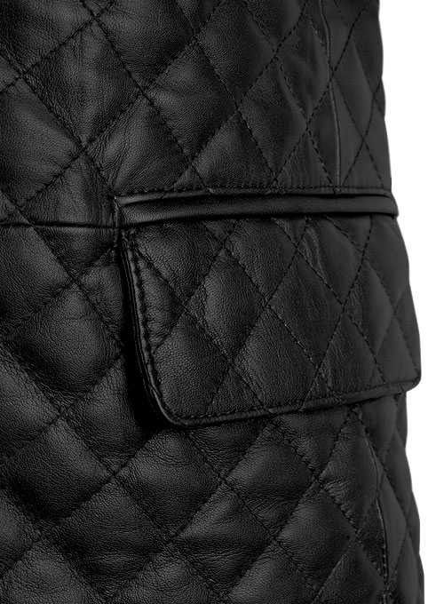 (image for) Bocelli Quilted Leather Blazer