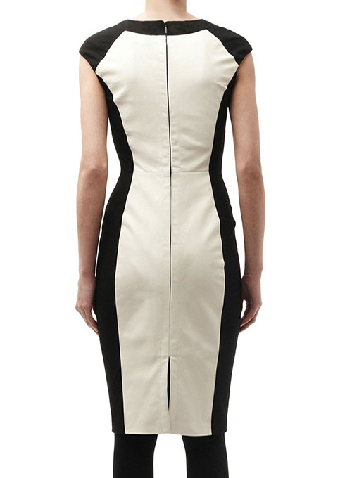 (image for) Color Block Leather Dress - # 754