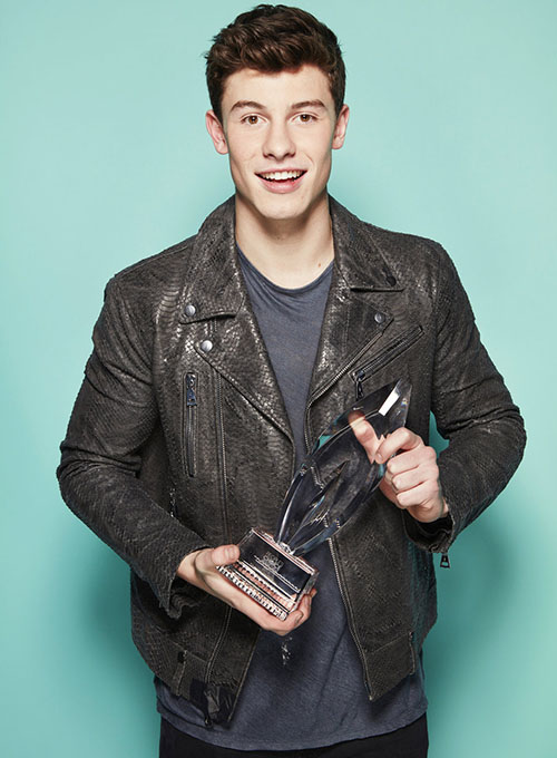 (image for) Shawn Mendes Leather Jacket