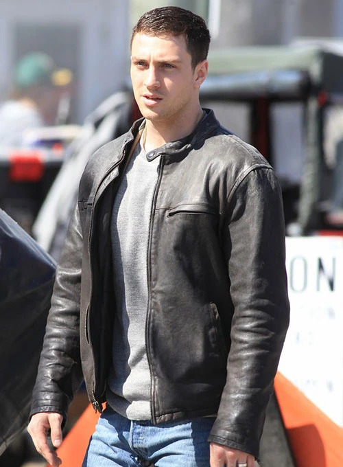 (image for) Aaron Taylor Johnson Godzilla 2014 Leather Jacket