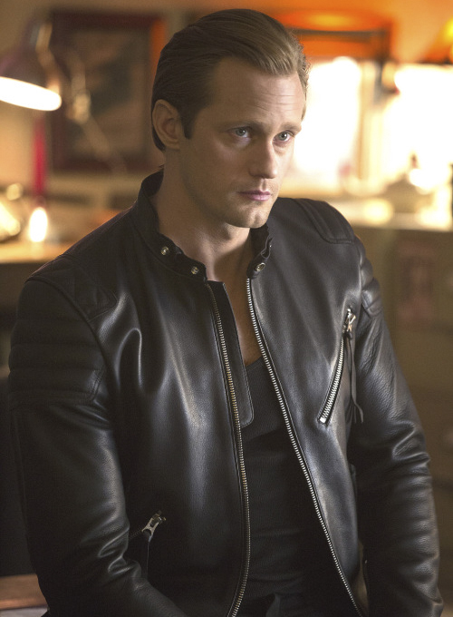 (image for) Alexander Skarsgard True Blood Leather Jacket #2