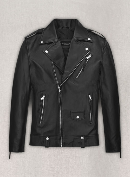 (image for) Ansel Elgort Leather Jacket #2