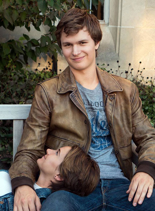 (image for) Ansel Elgort The Fault In Our Stars Leather Jacket