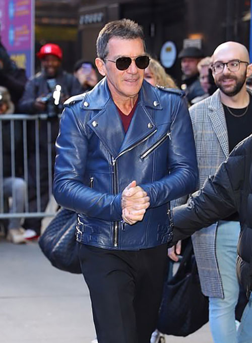 (image for) Antonio Banderas Leather Jacket