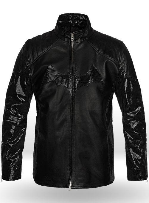 (image for) Thick Goat Black Batman Begins Christian Bale Leather Jacket