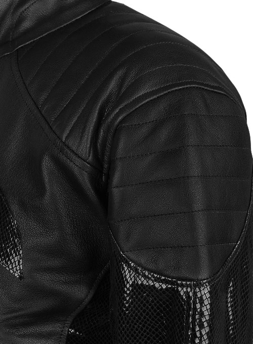 (image for) Thick Goat Black Batman Begins Christian Bale Leather Jacket