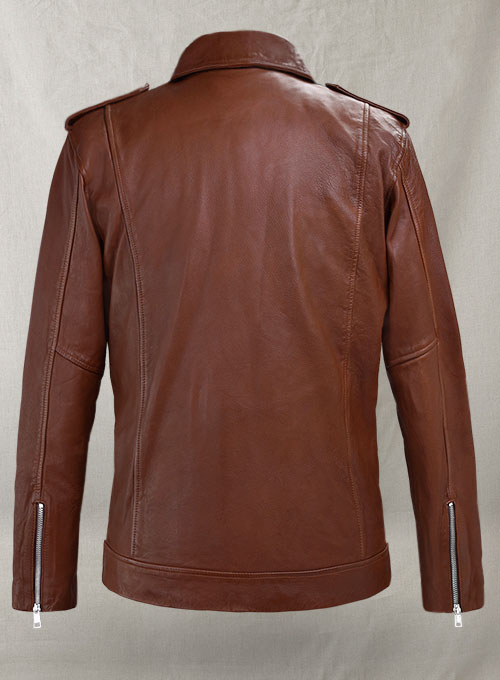 (image for) Beast Tan Biker Leather Jacket