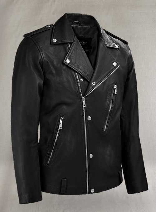 (image for) Beast Black Biker Leather Jacket