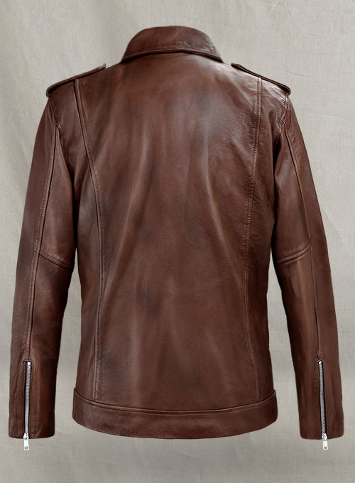 (image for) Beast Spanish Brown Biker Leather Jacket