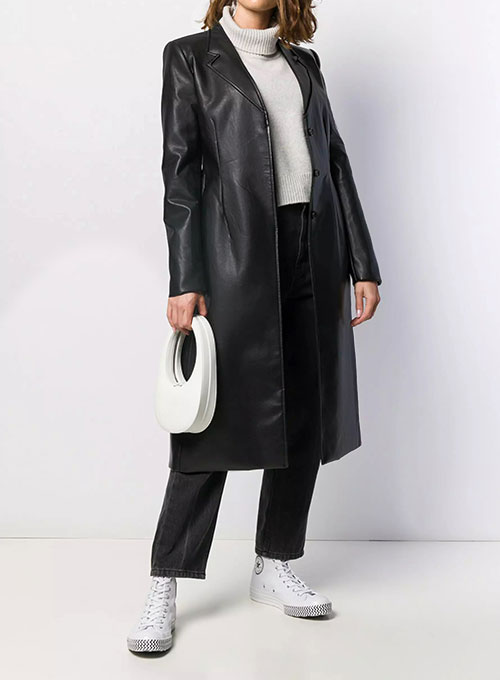 (image for) Beatrice Leather Trench Coat