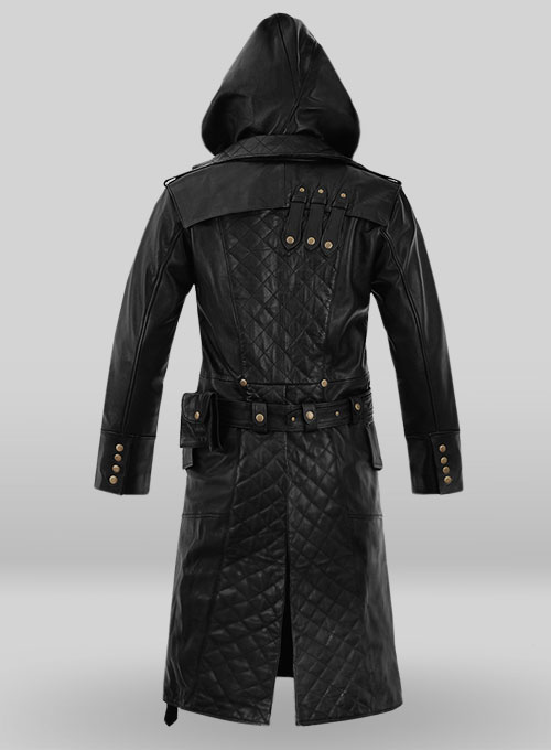 Black Assassin's Creed Jacob Frye Leather Long Coat ...