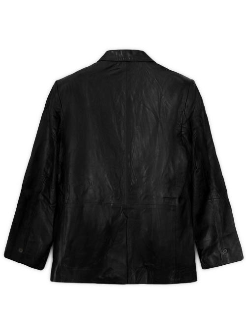 (image for) Black Leather Blazer - 42 Regular