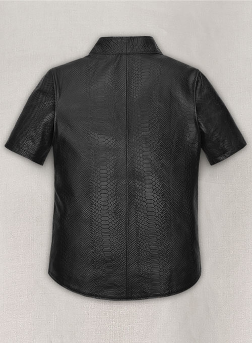 (image for) Black Python Kanye West Leather Shirt