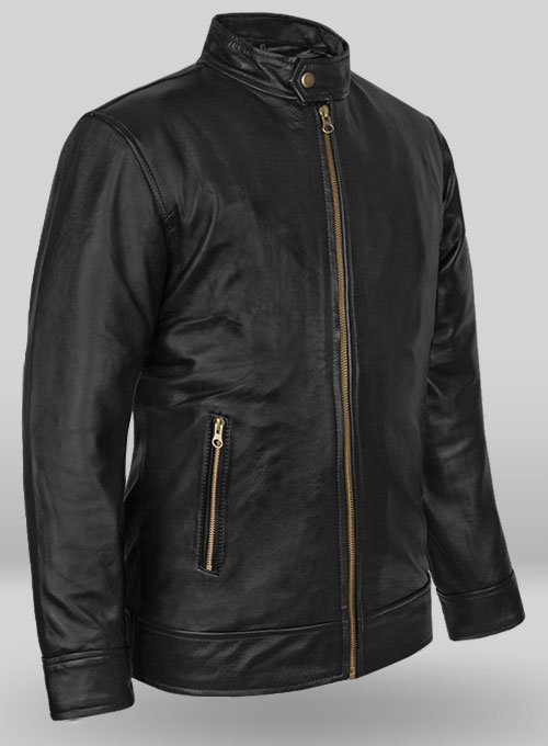 (image for) Black Zac Efron Baywatch Leather Jacket