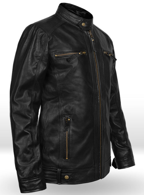 (image for) Black Leather Jacket # 660