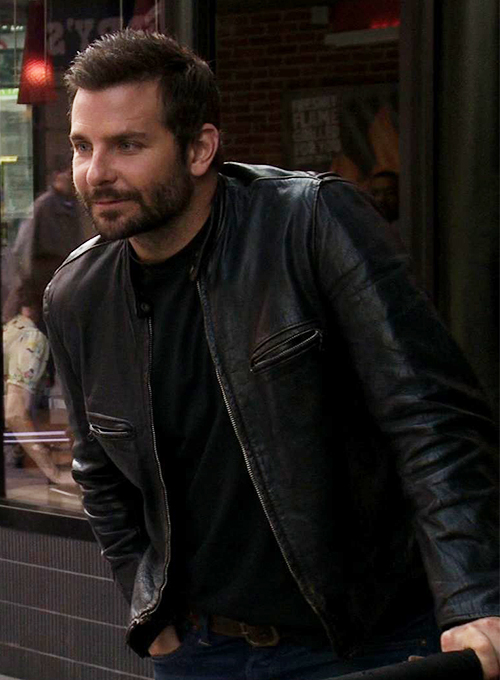 (image for) Bradley Cooper Burnt Leather Jacket