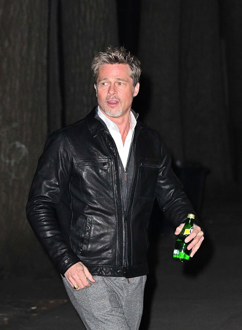 (image for) Brad Pitt Leather Jacket #1