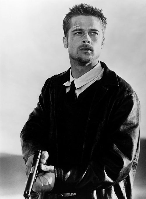 (image for) Brad Pitt Se7en Leather Trench Coat