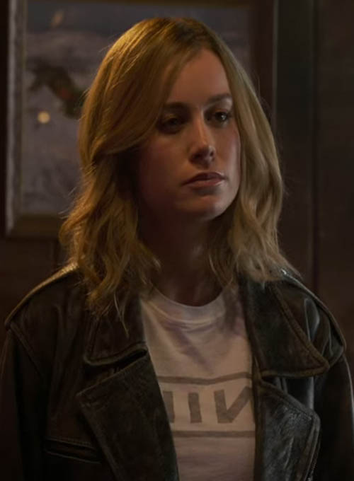 (image for) Brie Larson Captain Marvel Leather Jacket - Click Image to Close